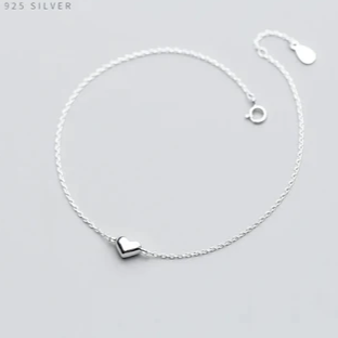 Collana a forma di cuore in argento sterling 925, stile etnico