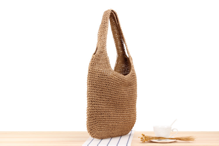 Freizeit-Ein-Schulter-Strohtasche