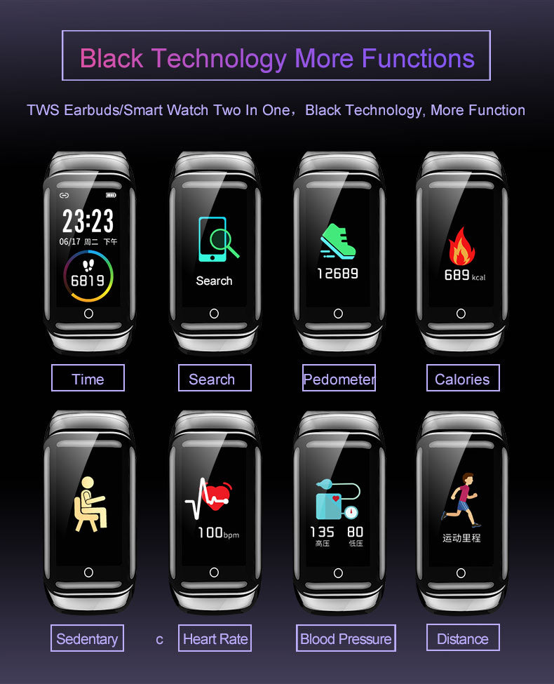 M7 Bluetooth-Headset 2-in-1-Smartwatch