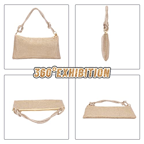 Glitzernde Tasche mit Strasssteinen
