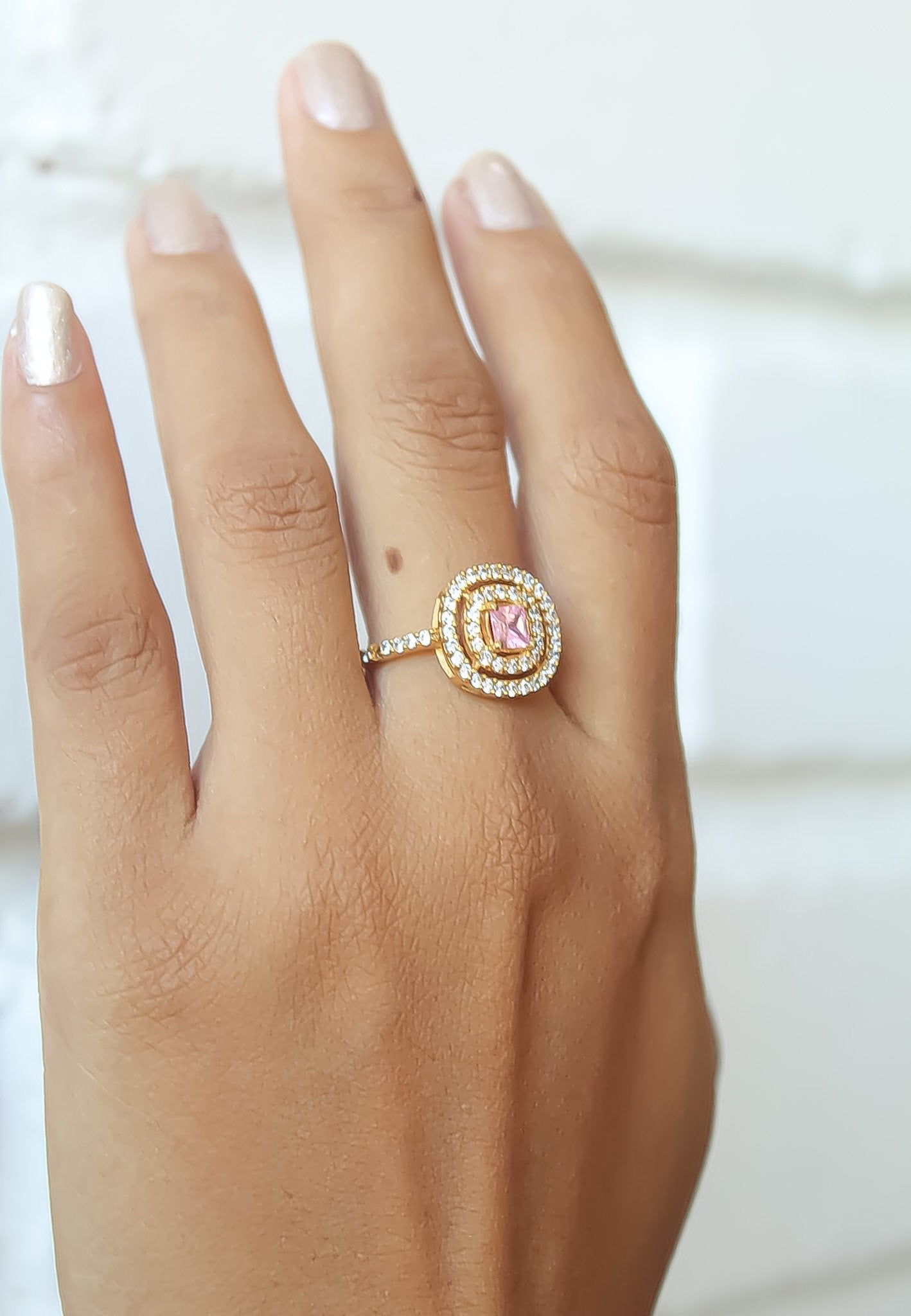 Anello Maldive in oro rosa