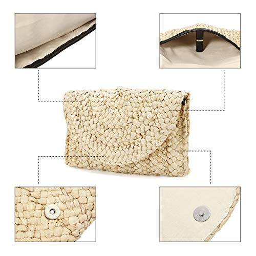 Stroh Clutch Handgewebte Tasche