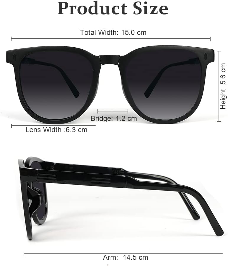 Faltbare Sonnenbrille mit UV-Schutz