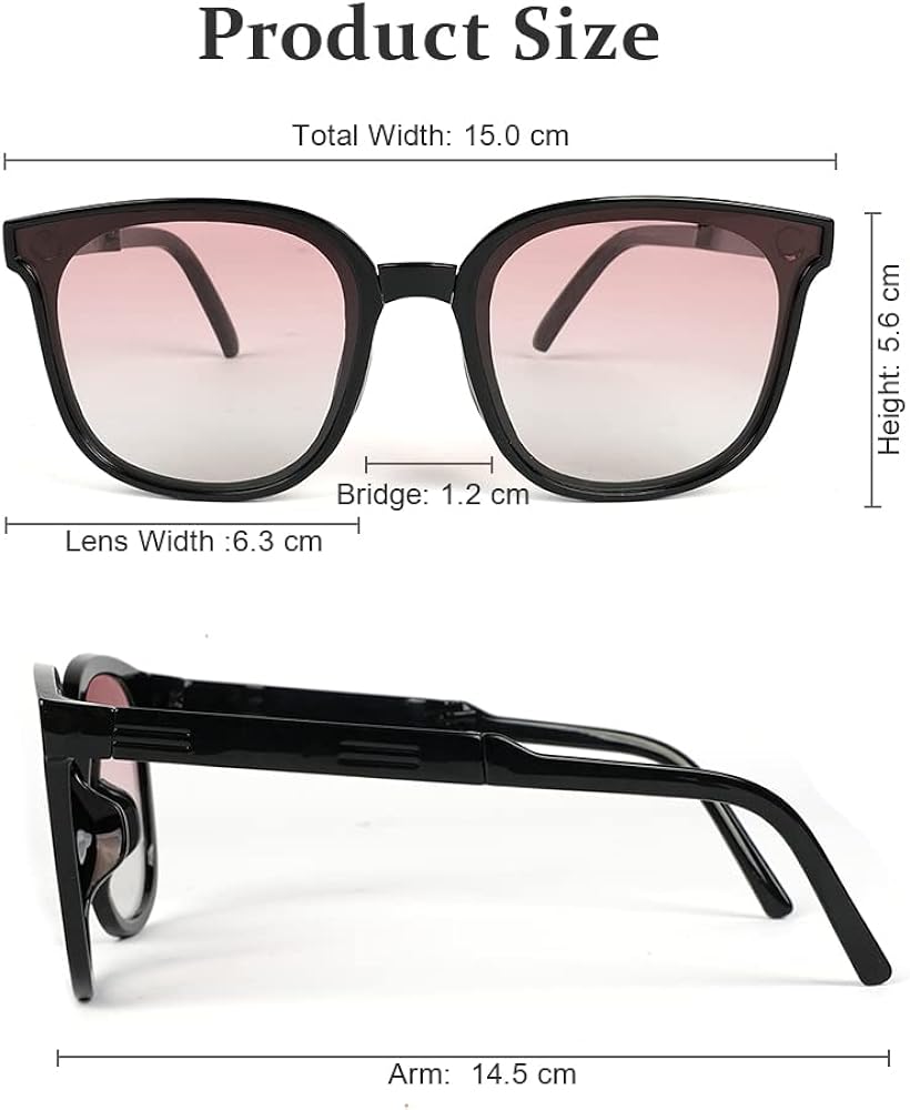 Faltbare Sonnenbrille mit UV-Schutz