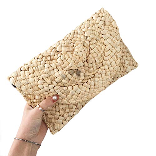 Stroh Clutch Handgewebte Tasche