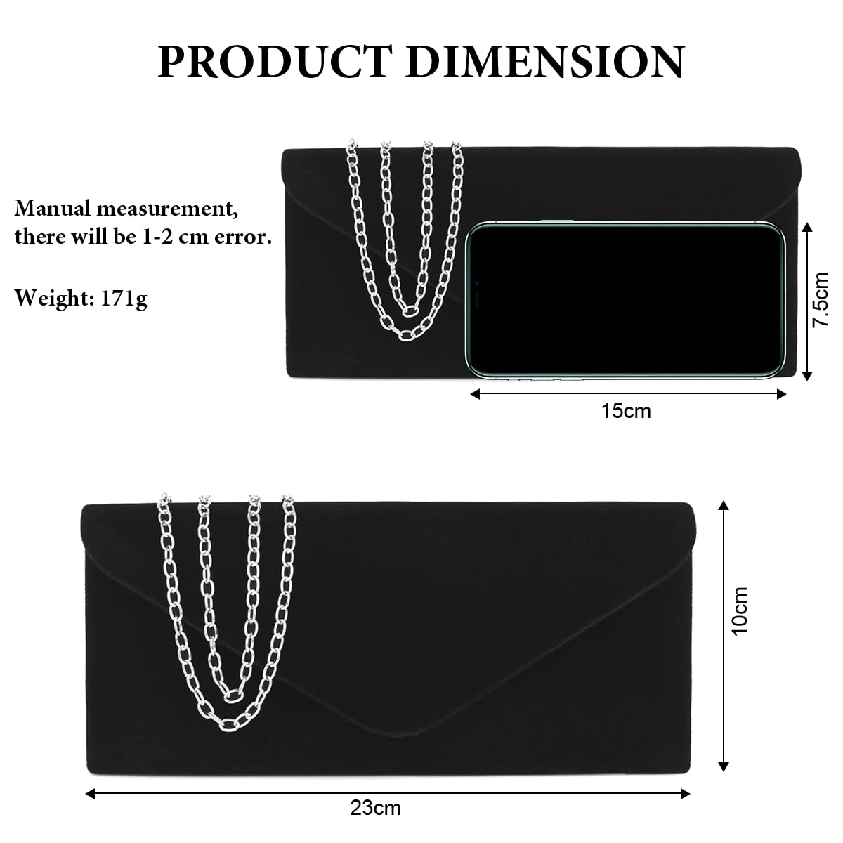 Ceremony Strass Clutch Schultertasche