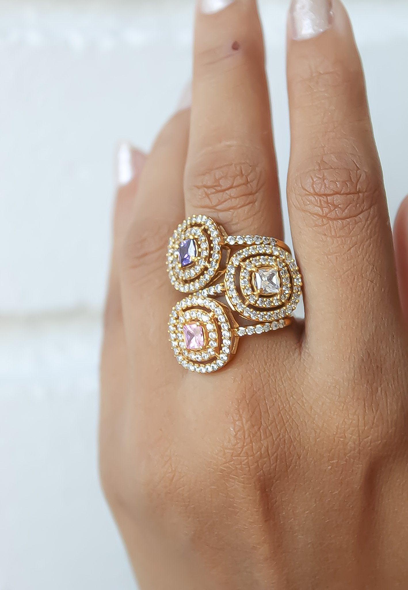 Anello Maldive in oro rosa