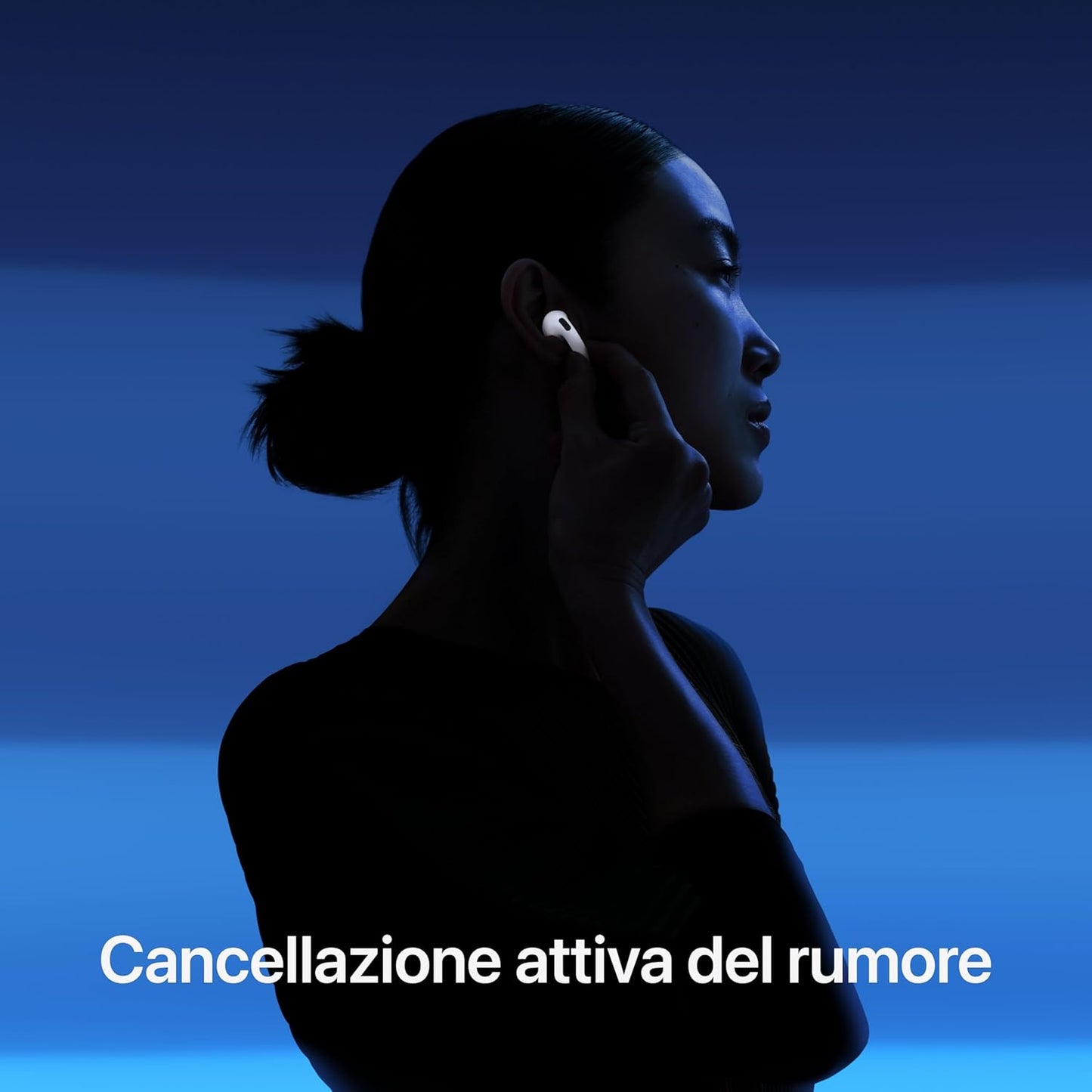 Apple AirPods 4 with Active Noise Cancellation, Adaptive Audio, Transparency, Custom Space Audio, USB-C Charging Case, Senza fili Charging