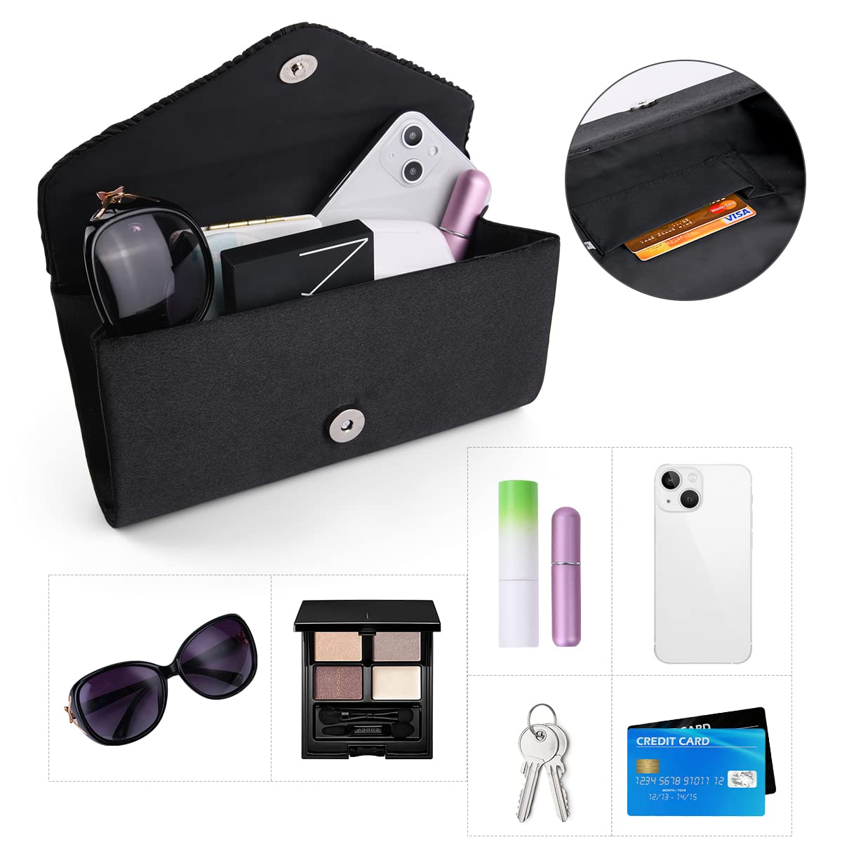 Ceremony Strass Clutch Schultertasche