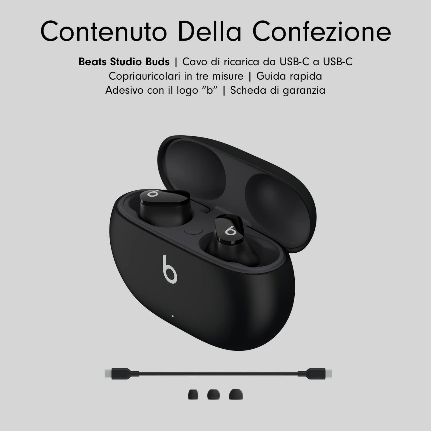 Original Beats Studio Buds - Auricolari senza fili con cancellazione del rumore