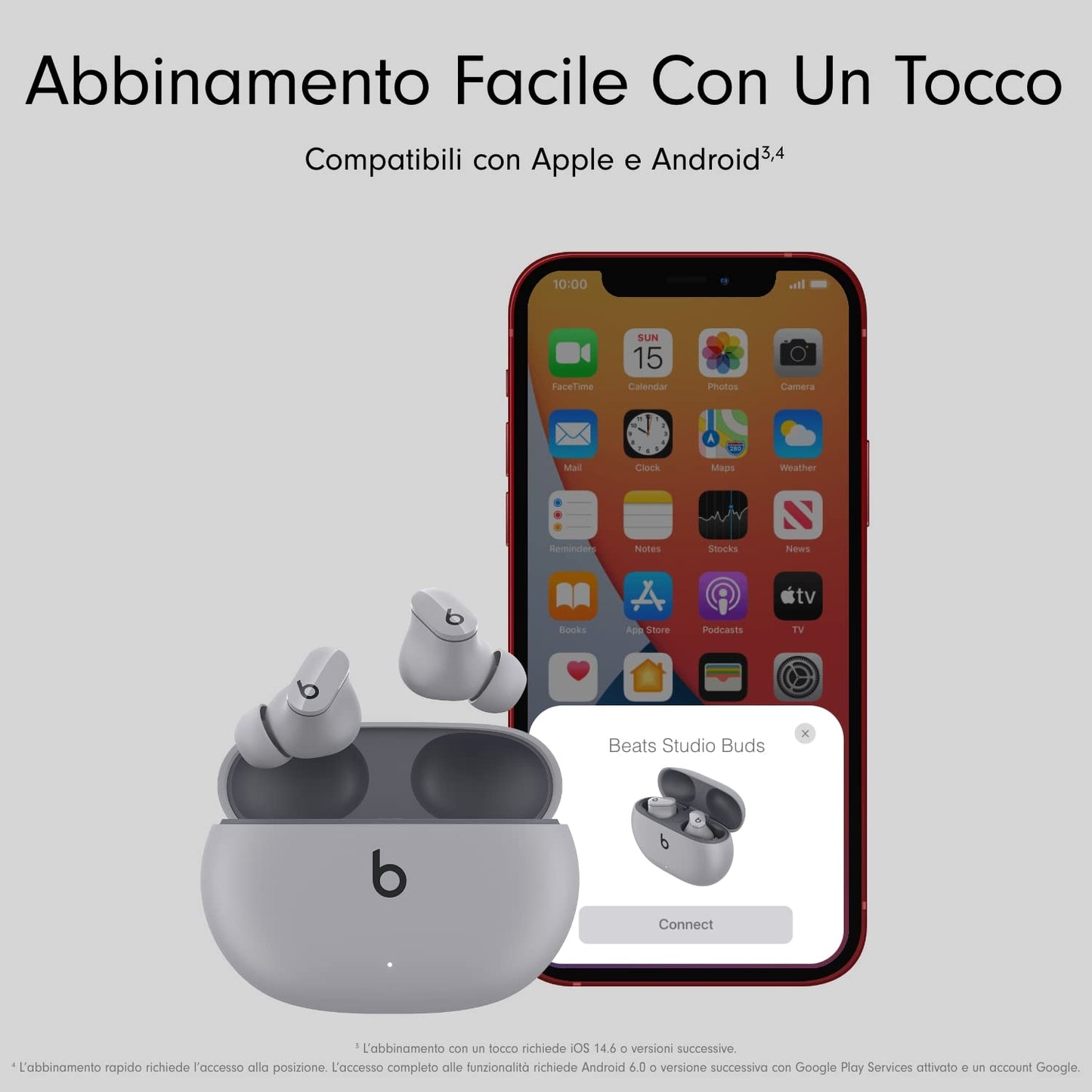Original Beats Studio Buds - Auricolari senza fili con cancellazione del rumore