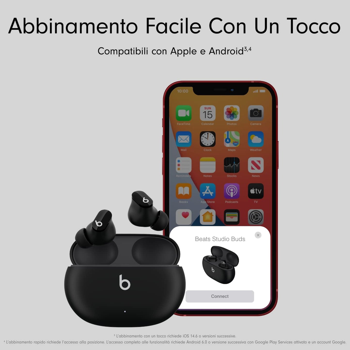 Original Beats Studio Buds - Auricolari senza fili con cancellazione del rumore