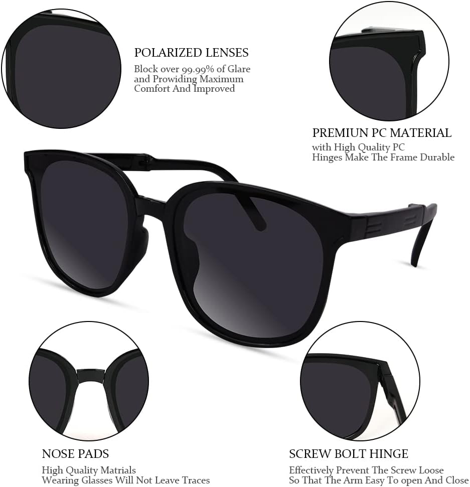 Faltbare Sonnenbrille mit UV-Schutz