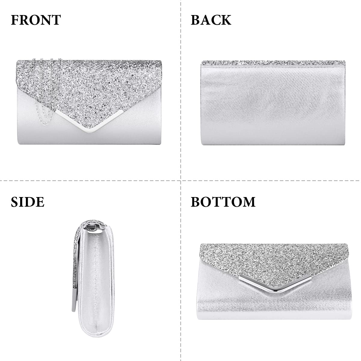 Ceremony Strass Clutch Schultertasche