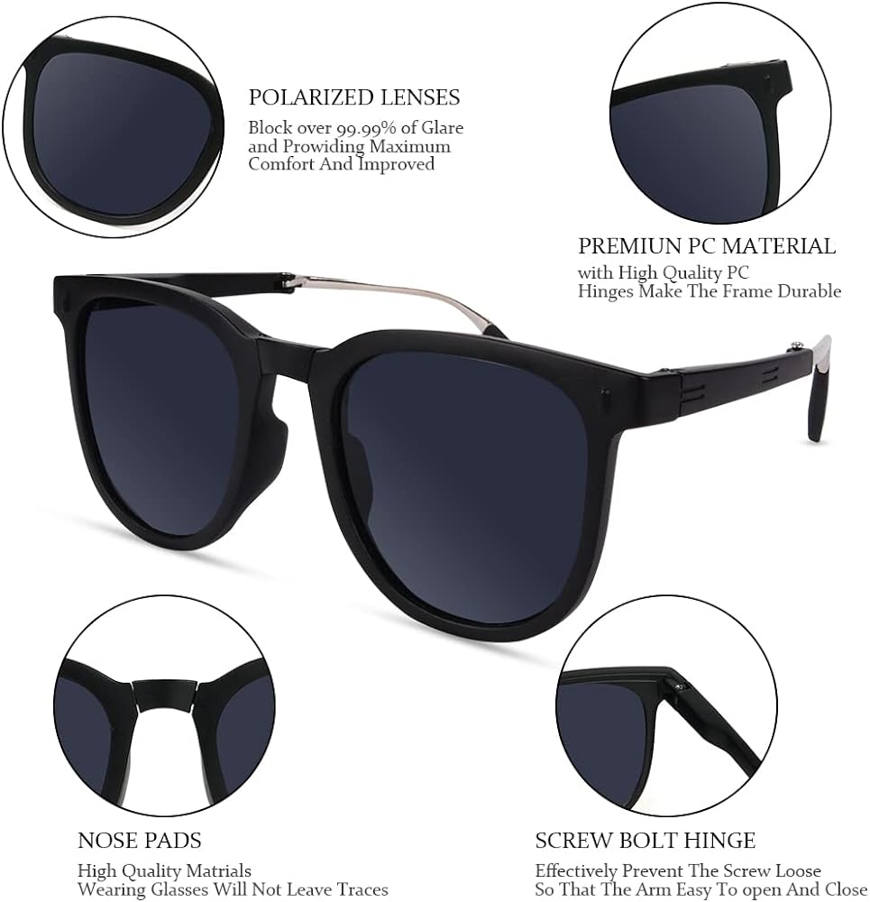 Faltbare Sonnenbrille mit UV-Schutz
