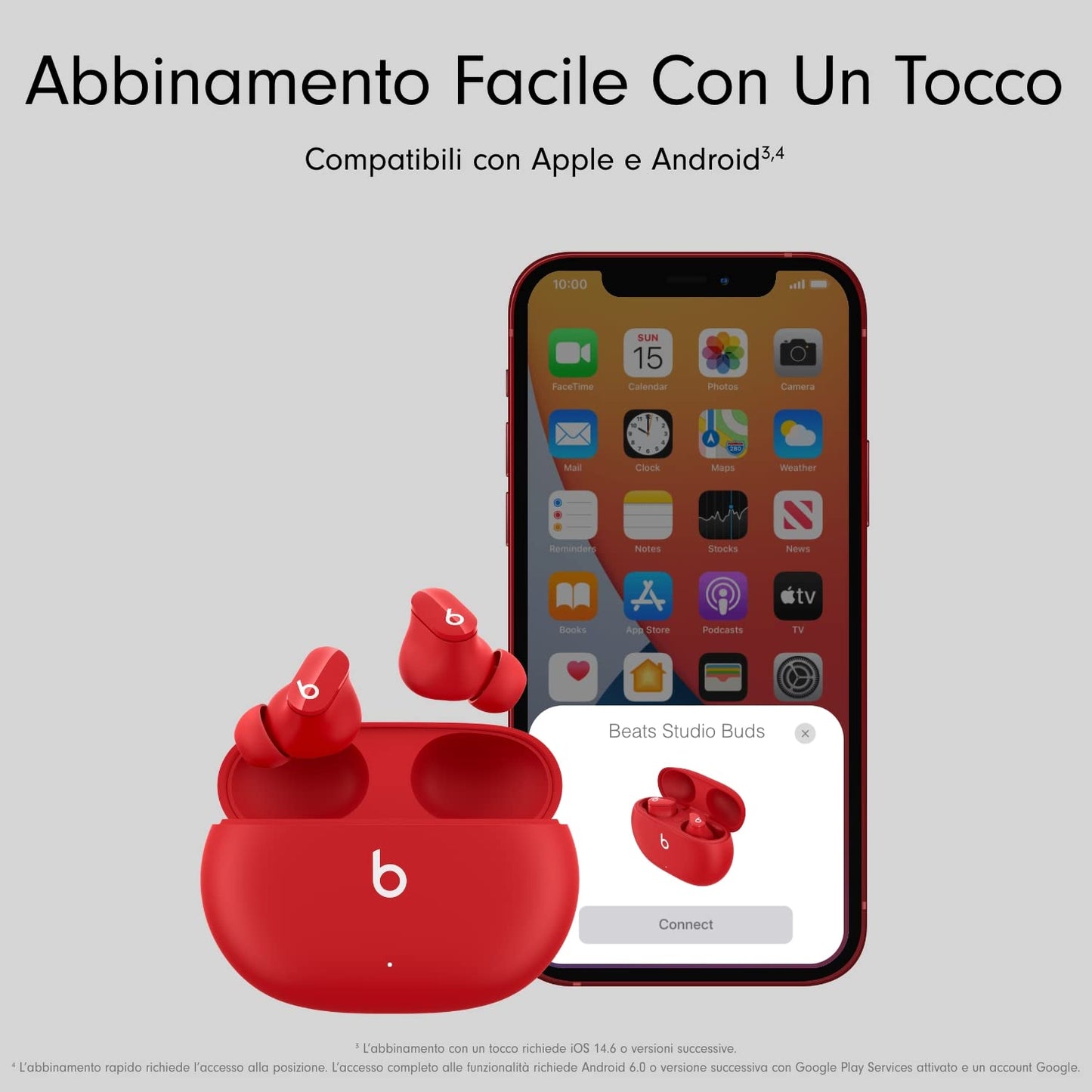 Original Beats Studio Buds - Auricolari senza fili con cancellazione del rumore
