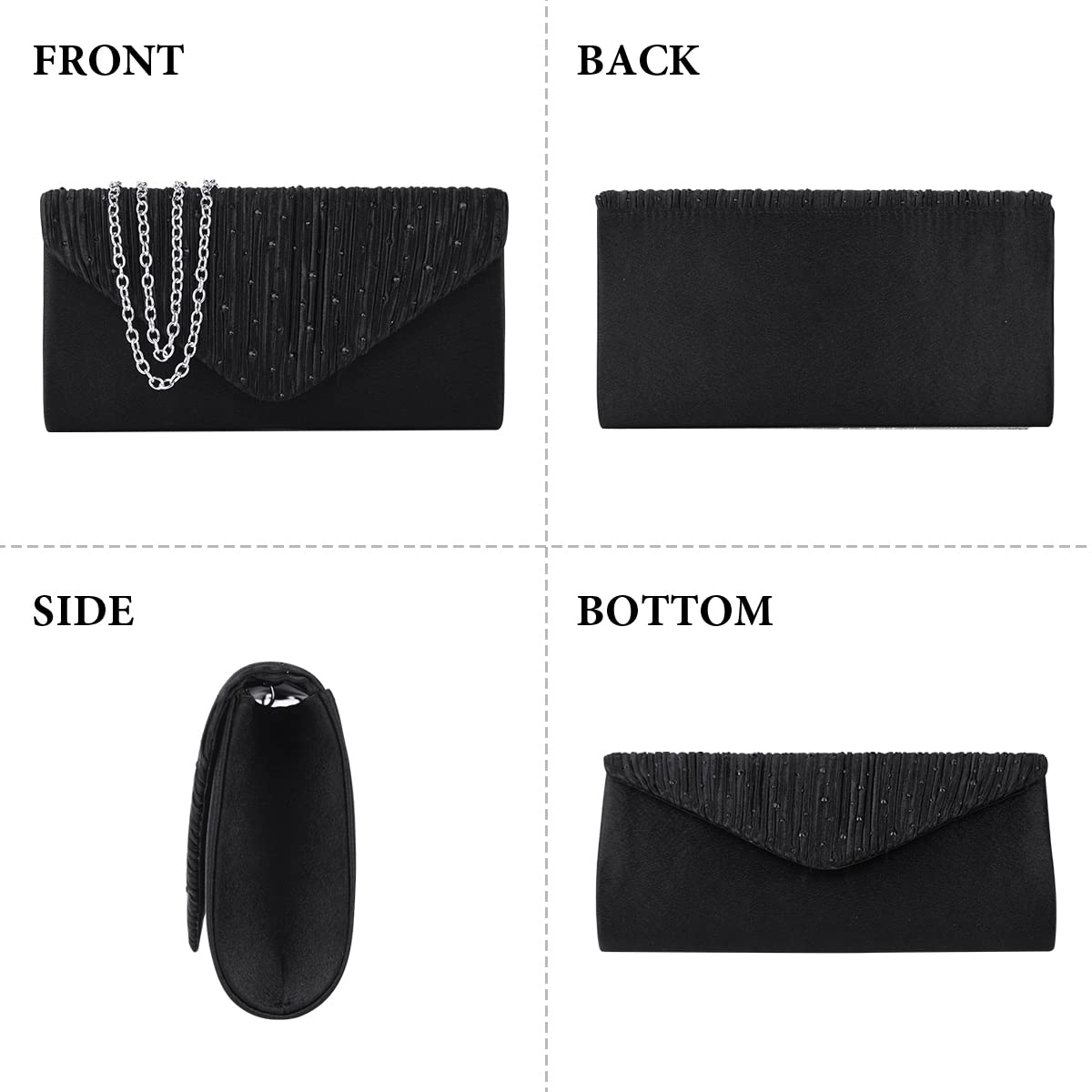 Ceremony Strass Clutch Schultertasche