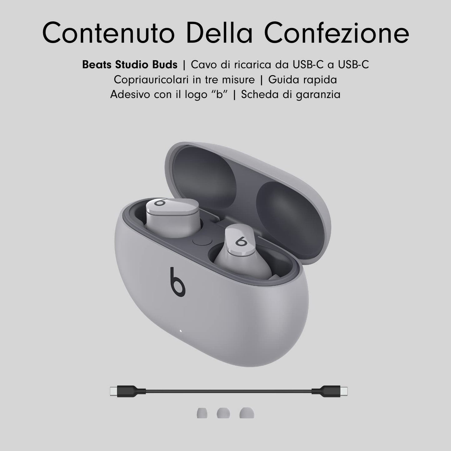 Original Beats Studio Buds - Auricolari senza fili con cancellazione del rumore