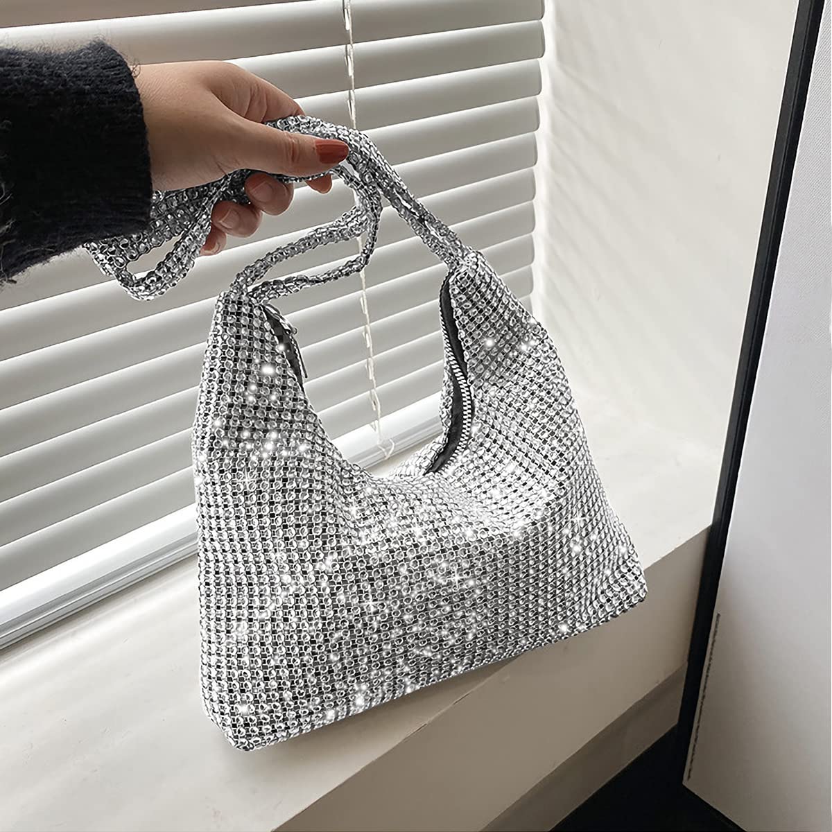 Ceremony Strass Clutch Schultertasche