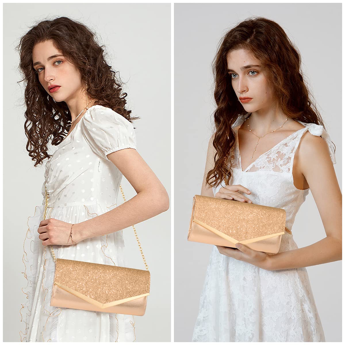 Ceremony Strass Clutch Schultertasche