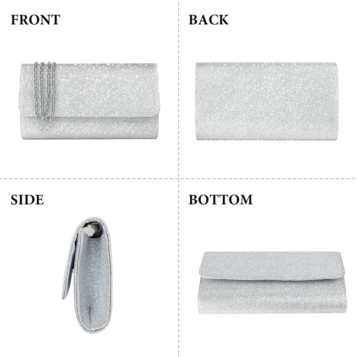 Ceremony Strass Clutch Schultertasche