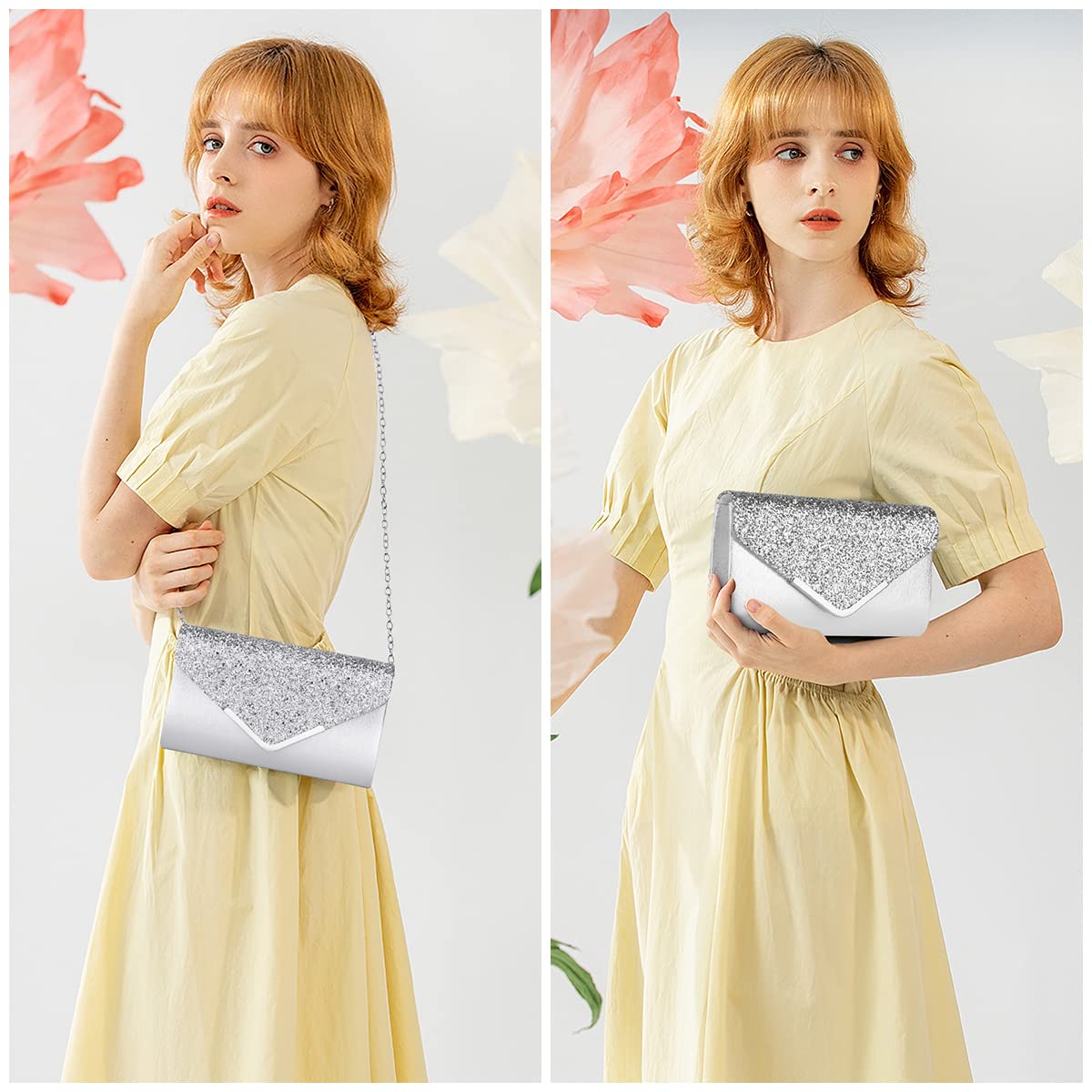 Ceremony Strass Clutch Schultertasche