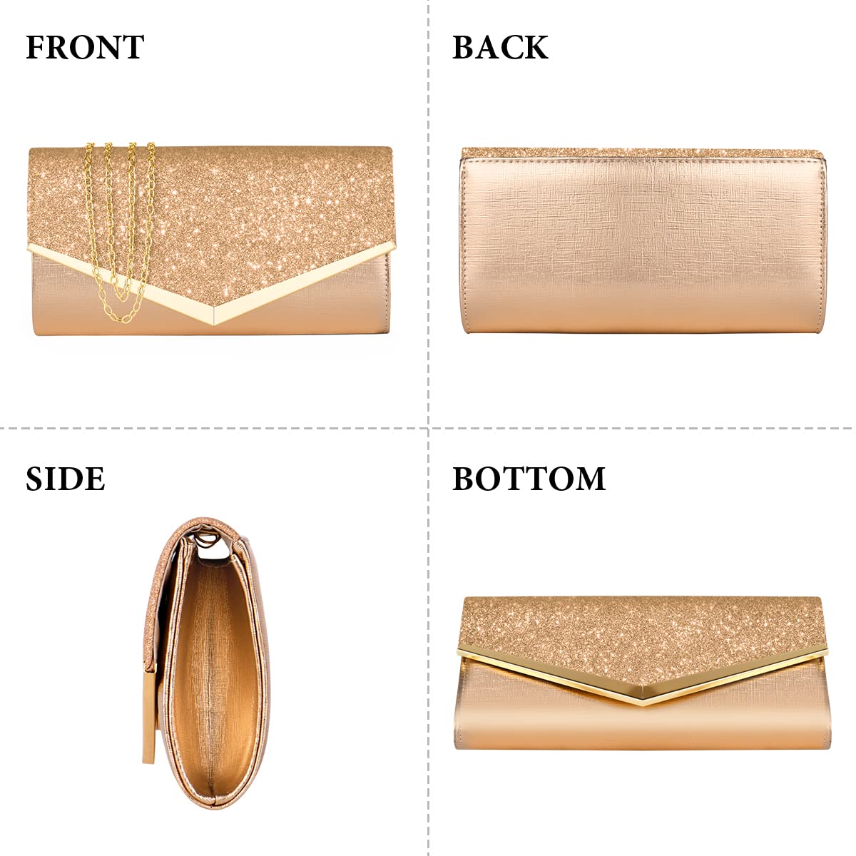 Ceremony Strass Clutch Schultertasche