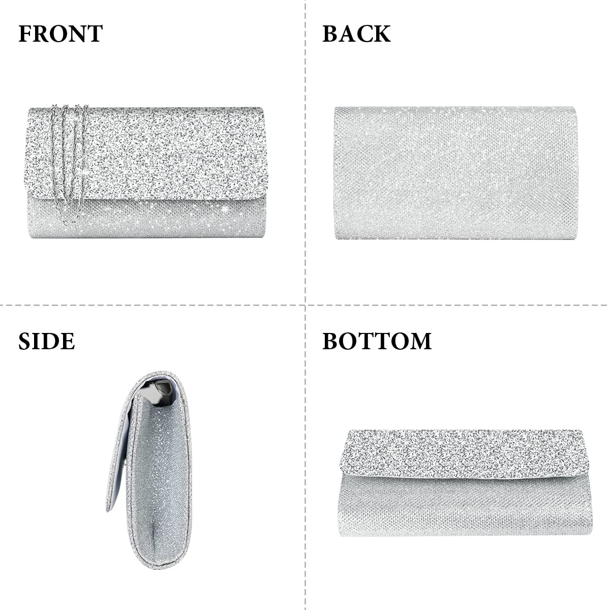 Ceremony Strass Clutch Schultertasche