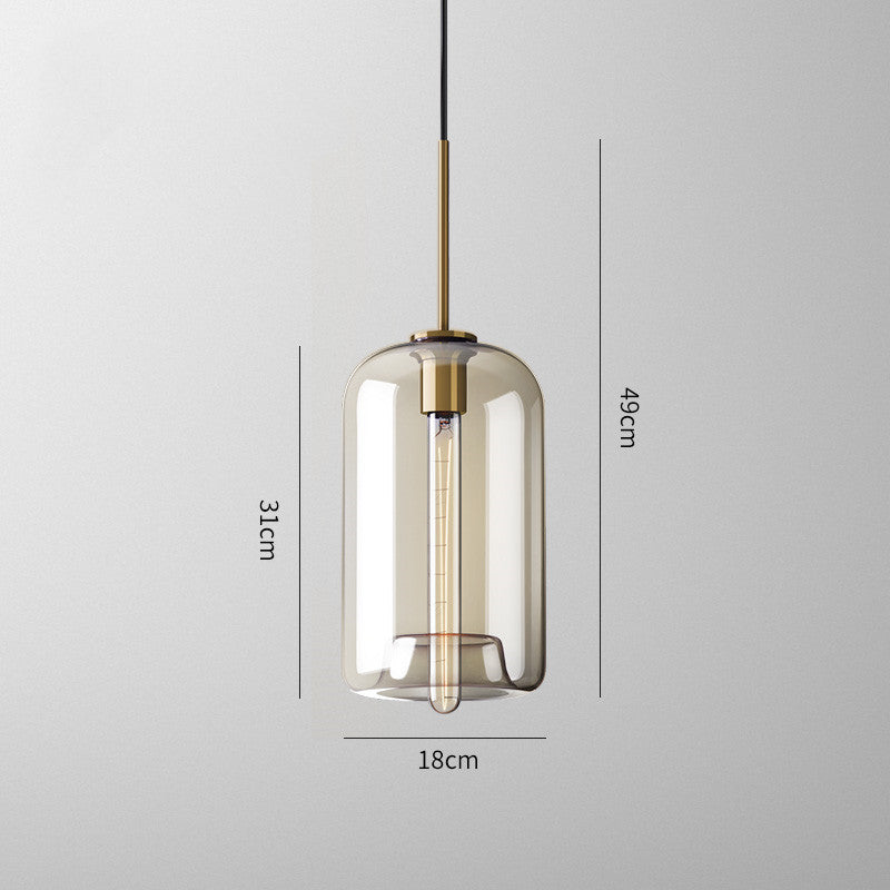 Creative Staircase Cafe Nordic Minimalist Glas Kronleuchter
