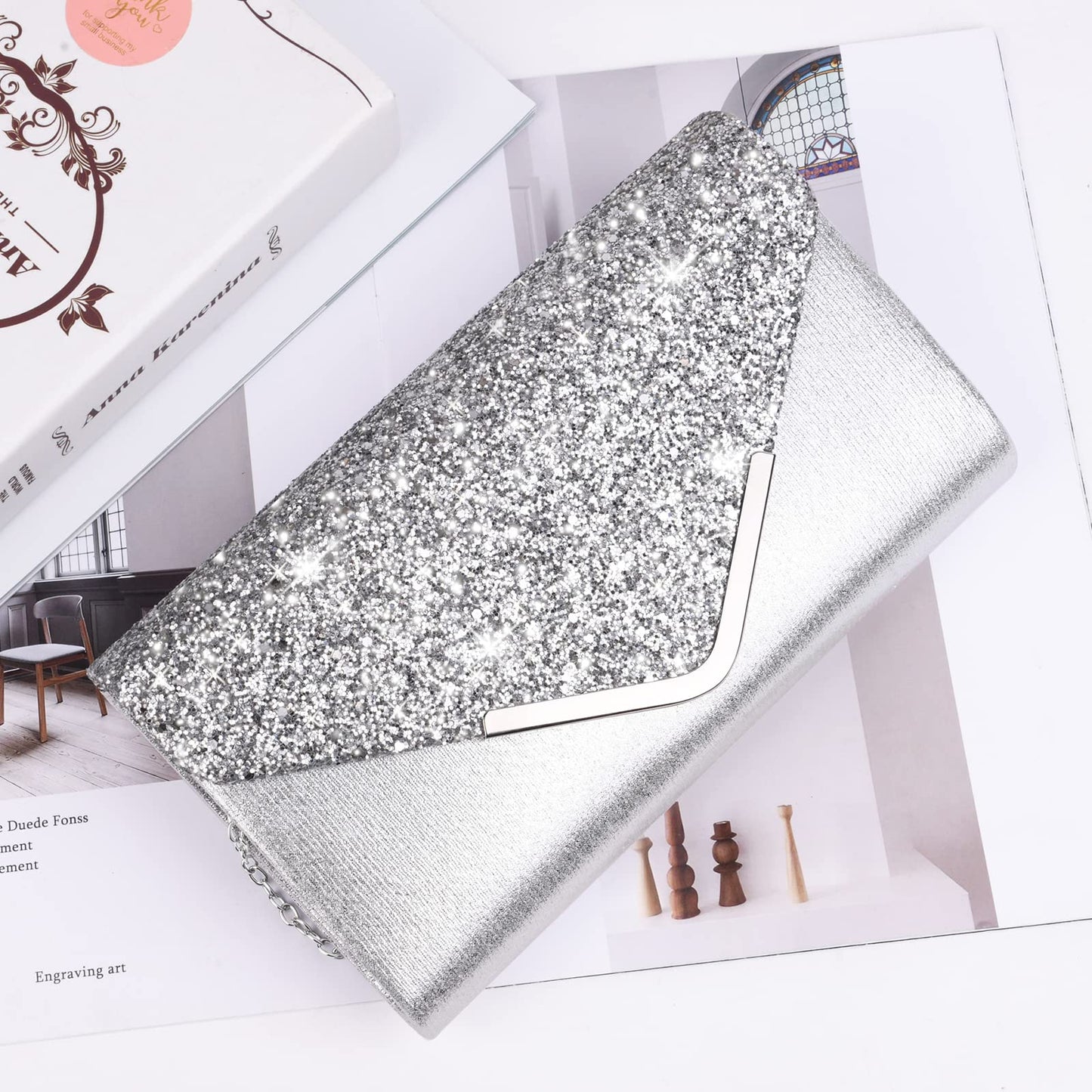 Ceremony Strass Clutch Schultertasche