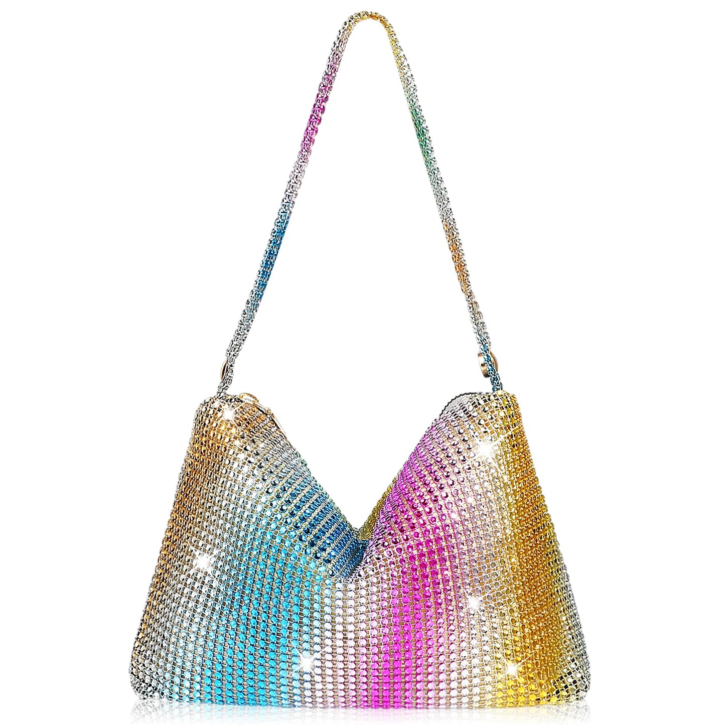 Damen Handtasche mit glitzernden Strasssteinen