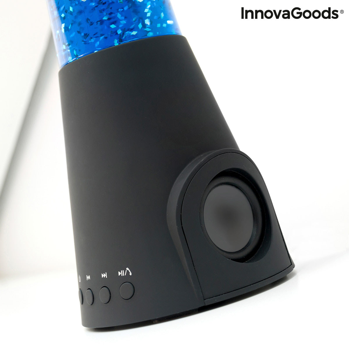 Lampada glitterata con altoparlante e microfono Flow Lamp InnovaGoods