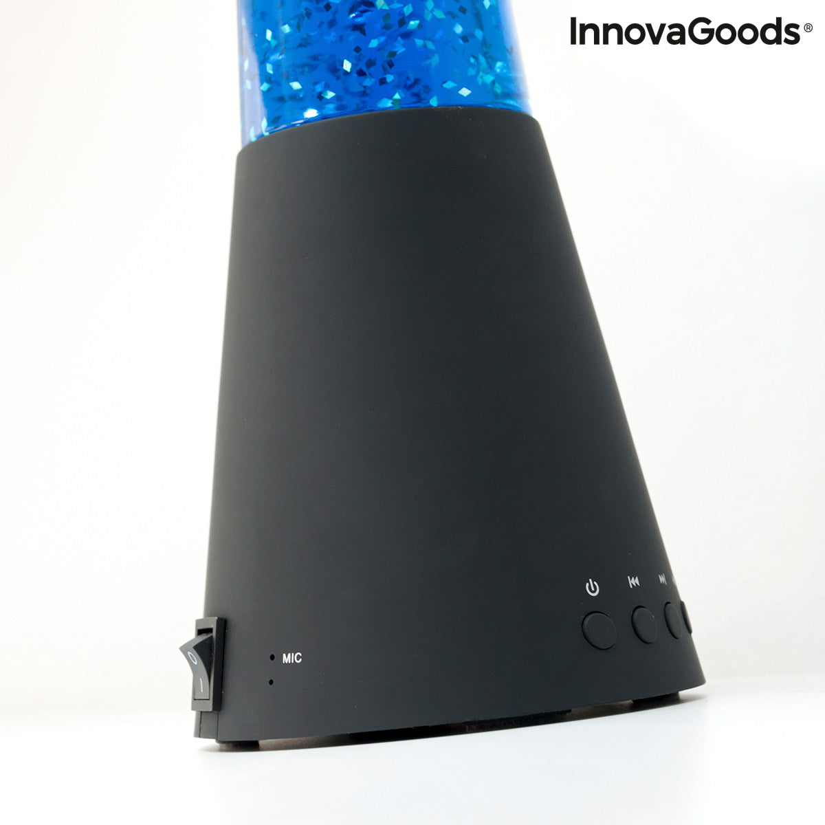Lampada glitterata con altoparlante e microfono Flow Lamp InnovaGoods