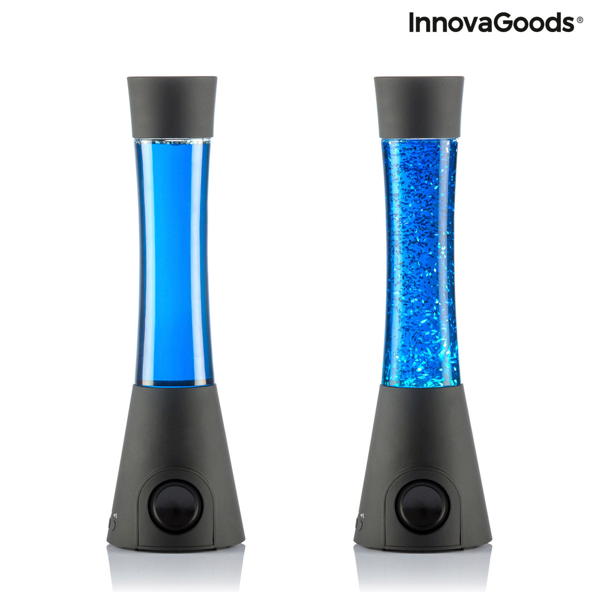 Lampada glitterata con altoparlante e microfono Flow Lamp InnovaGoods