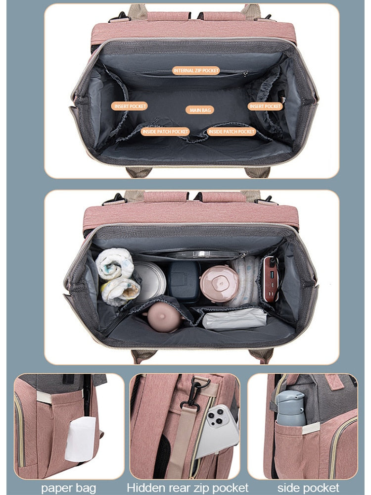 Tragbare, zusammenklappbare Betttasche für Kinderbetten