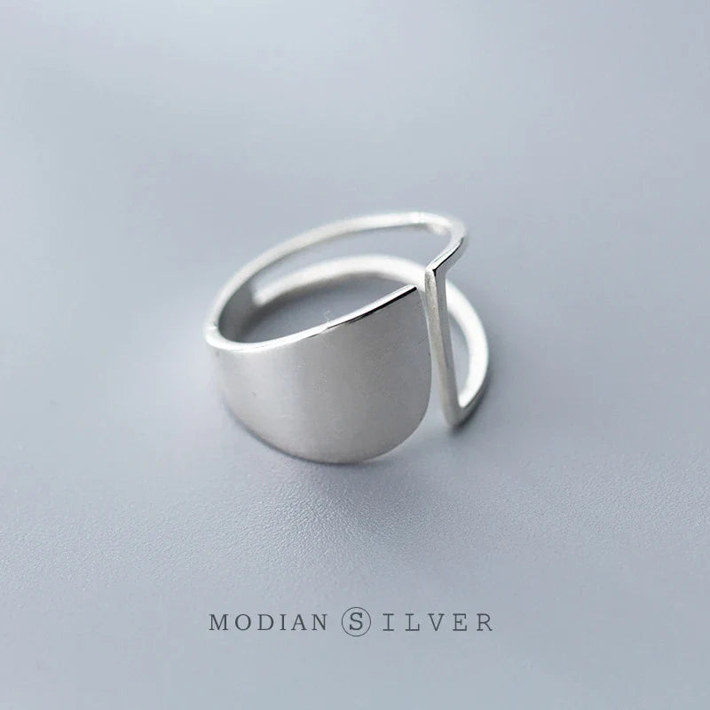 Ring 925 Sterling Silber Hohlstern Feiner Schmuck Bijoux