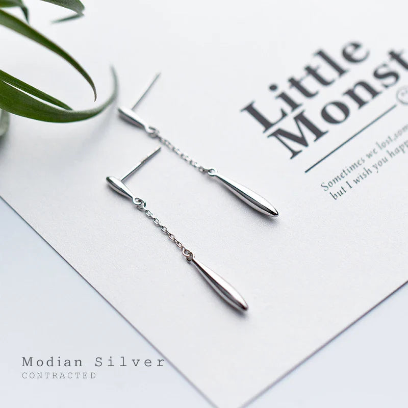 Orecchini a goccia in argento sterling 925 di alta qualità per donna