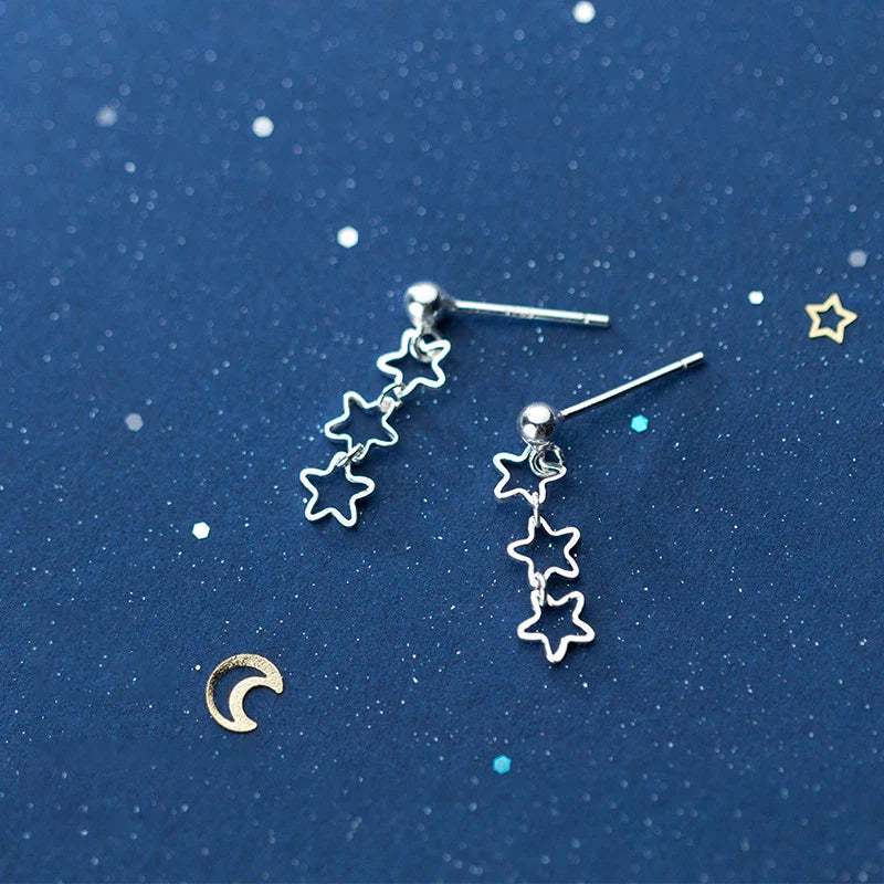 925 Sterling Silver Cute Earrings Accessories Oreilles