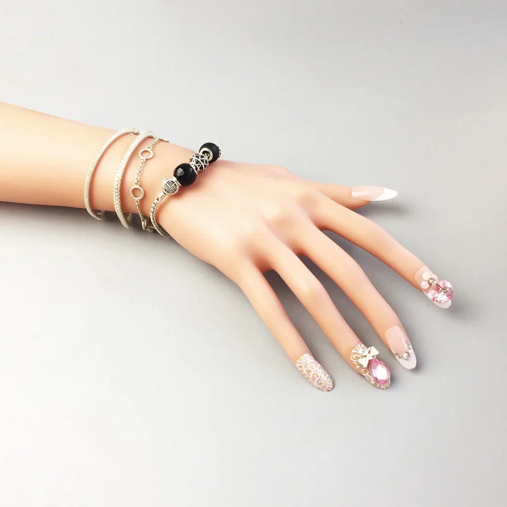 Basi Braccialetti in argento antico Gioielli Karma Fai da te Super offerte Regalo Stile europeo Accessori