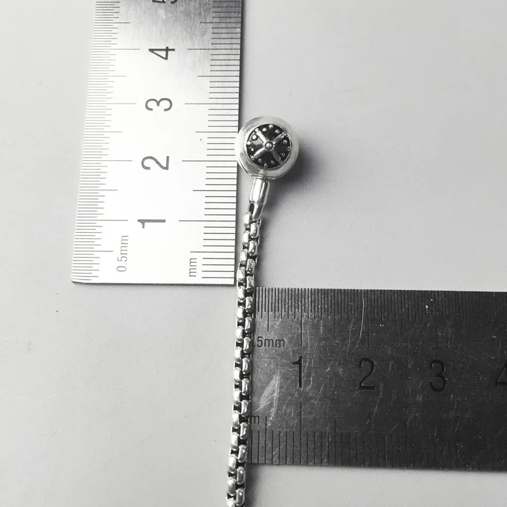 Collana con catena a maglie con ciondolo di base, marchio di gioielli alla moda, stile europeo, argento sterling 925, bijoux, regalo per uomo e donna