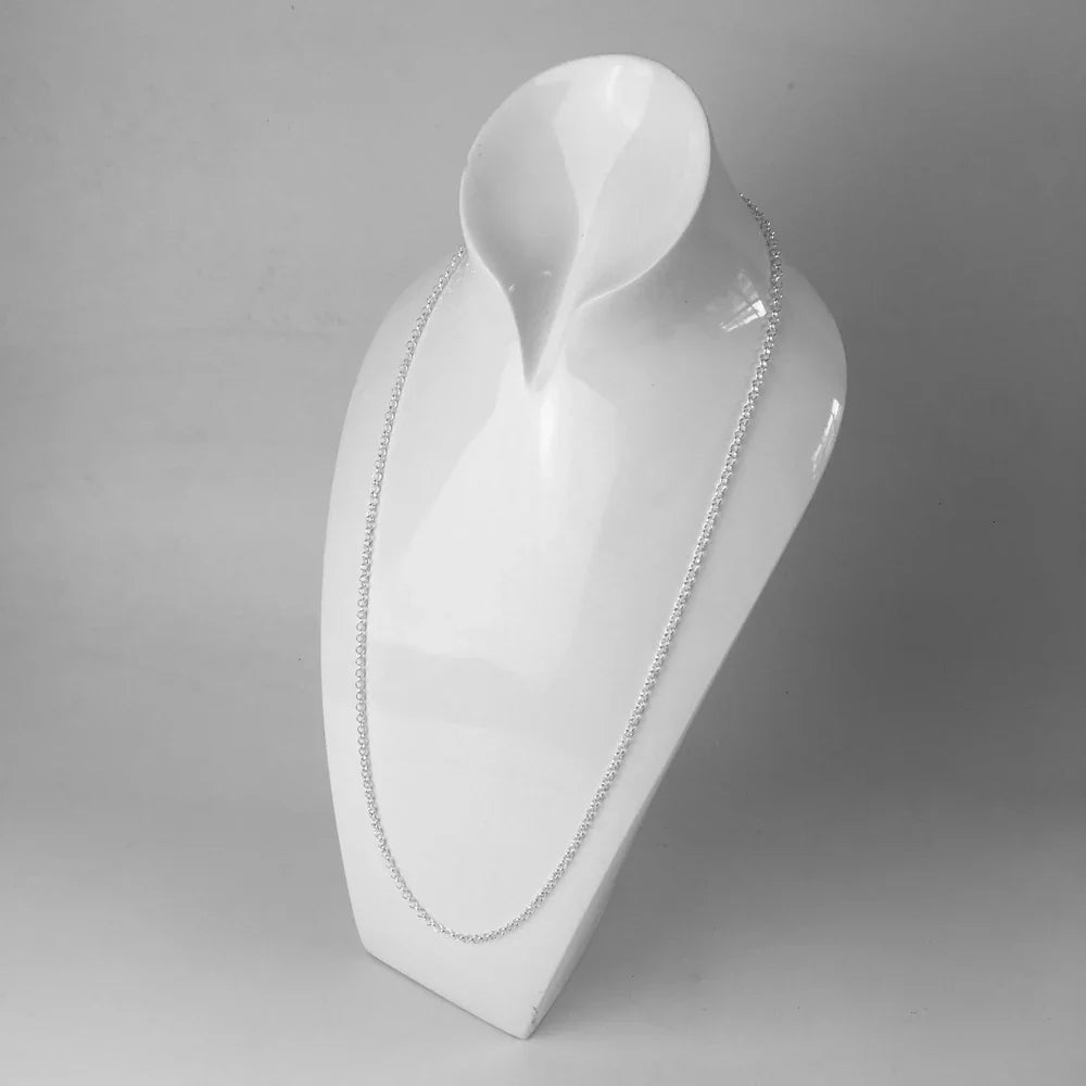 Runde Erbskette Halskette Brandneuer Strang Modeschmuck Europa Stil 925 Sterling Silber Bijoux Geschenk für Männer Frauen