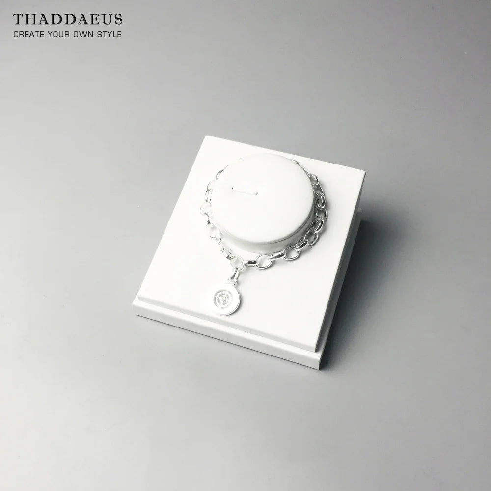 Braccialetti con ciondoli a catena incrociata, argento sterling 925, regalo alla moda per le donne, gioielli in stile europeo, club di accessori di moda