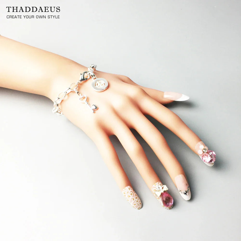 Braccialetti con ciondoli a catena incrociata, argento sterling 925, regalo alla moda per le donne, gioielli in stile europeo, club di accessori di moda