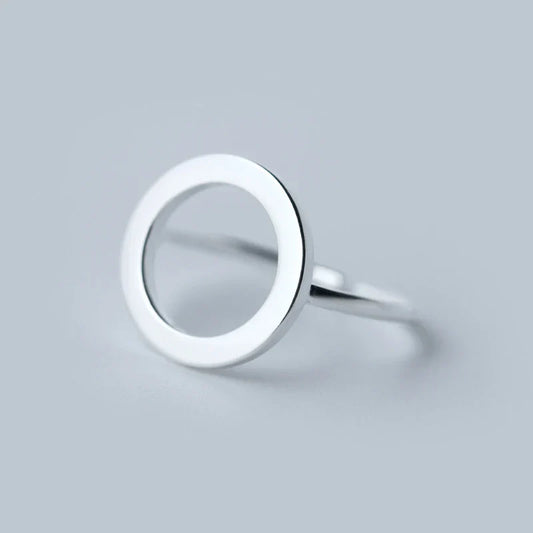 Anello 925 per donna, anello aperto regolabile alla moda