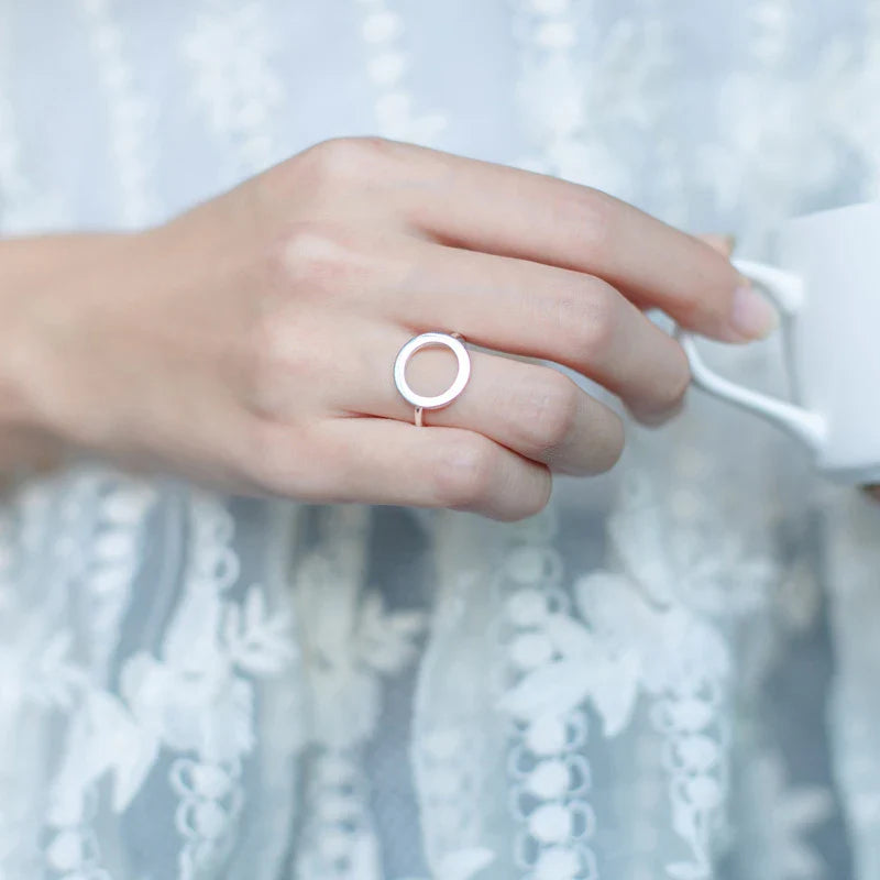 925 Ring for Women Fashion Open Adjustable Finger Ring