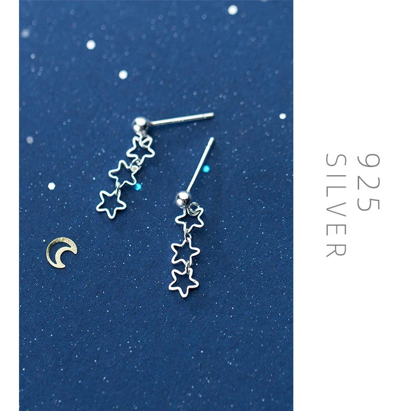 925 Sterling Silver Cute Earrings Accessories Oreilles