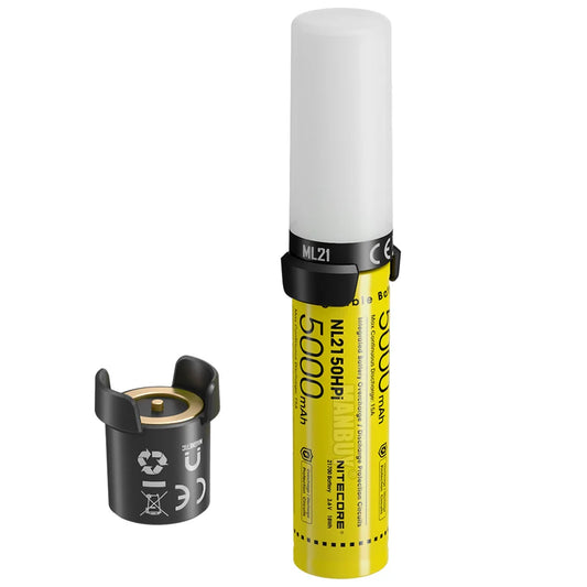 Sistema di batteria ricaricabile intelligente 3 in 1 5000 mAh + Powerbank MPB21 + Torcia elettrica ML21 High CRI