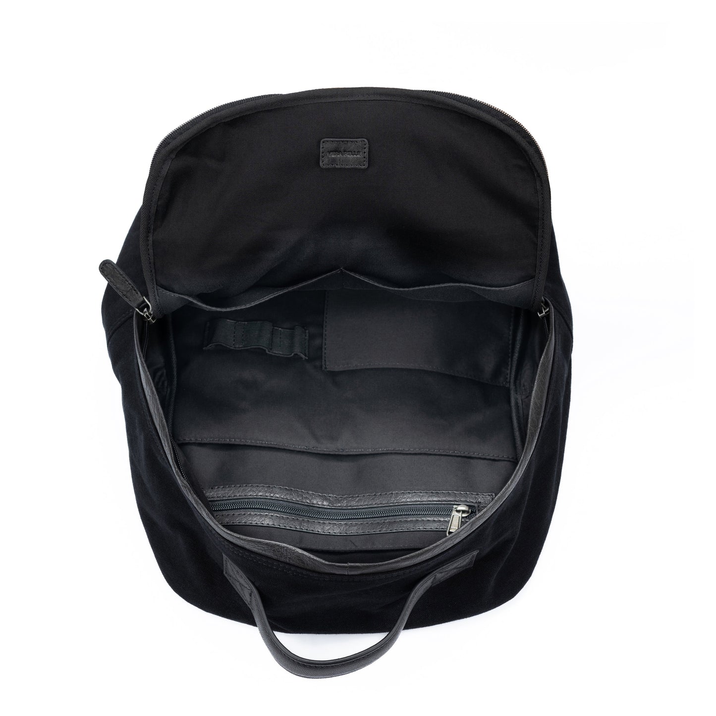 K0023AB | Zaino Porta Notebook in Canvas/Vera Pelle, pieno fiore,