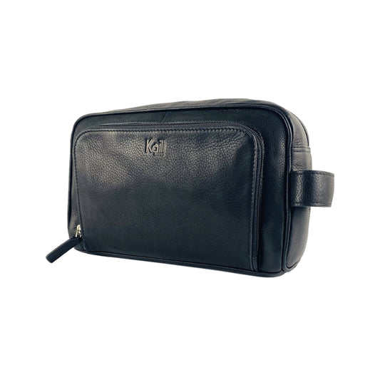 K0025AB | Beauty Case con maniglia laterale in Vera Pelle piena fiore