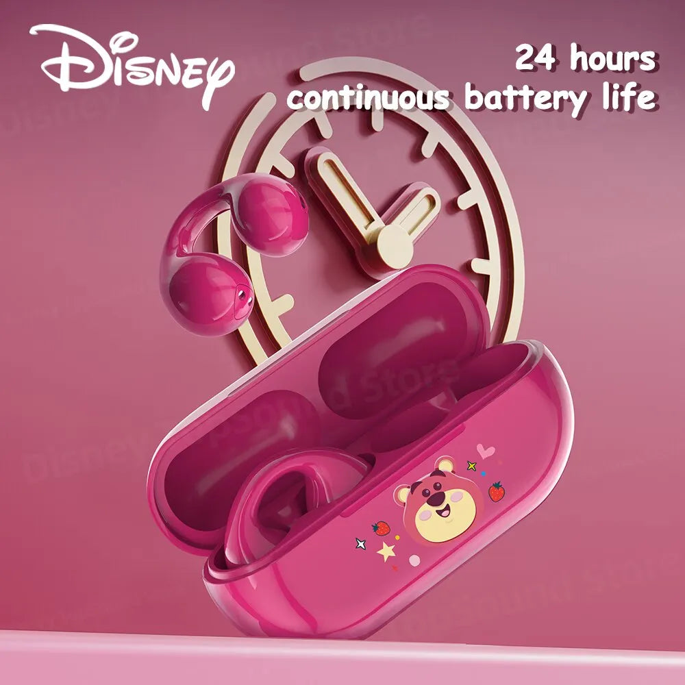 Auricolari Disney D5 Bluetooth 5.3 con clip auricolare, nuovo modello 2024